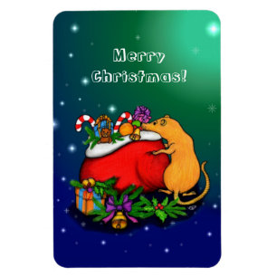 Frohe Weihnachten mit Rat Prince Magnet