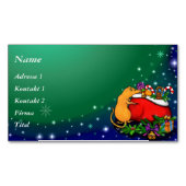 Frohe Weihnachten mit Rat Prince Magnetische Visitenkarte (Vorderseite)