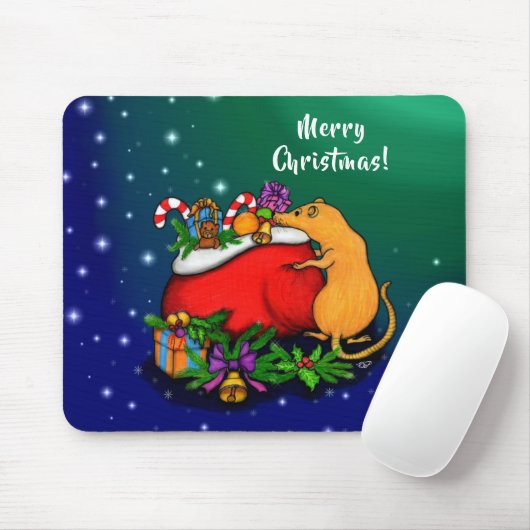 Frohe Weihnachten mit Rat Prince Mousepad (Mit Mouse)