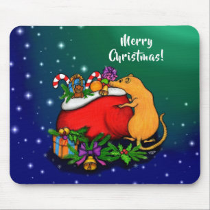 Frohe Weihnachten mit Rat Prince Mousepad