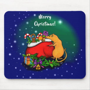 Frohe Weihnachten mit Rat Prince Mousepad