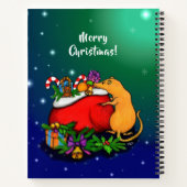 Frohe Weihnachten mit Rat Prince Notizblock (Rückseite)