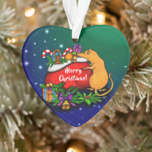 Frohe Weihnachten mit Rat Prince Ornament