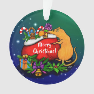 Frohe Weihnachten mit Rat Prince Ornament