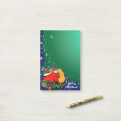 Frohe Weihnachten mit Rat Prince Post-it Klebezettel (Auf Schreibtisch)