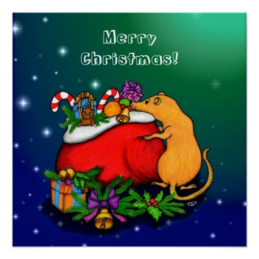 Frohe Weihnachten mit Rat Prince Poster (Vorderseite)