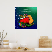 Frohe Weihnachten mit Rat Prince Poster (Küche)
