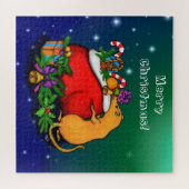 Frohe Weihnachten mit Rat Prince Puzzle (Horizontal)
