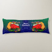 Frohe Weihnachten mit Rat Prince Seitenschläferkissen (Rückseite)