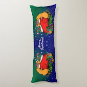 Frohe Weihnachten mit Rat Prince Seitenschläferkissen (Rückseite (Vertikal))