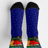 Frohe Weihnachten mit Rat Prince Socken (Oben)