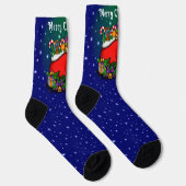 Frohe Weihnachten mit Rat Prince Socken (Rechts)