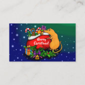 Frohe Weihnachten mit Rat Prince Visitenkarte (Rückseite)