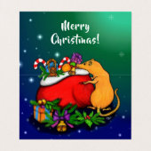 Frohe Weihnachten mit Rat Prince Visitenkarten (Innenseite Aufgefaltet)