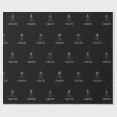 Frohe Weihnachten mit Russland-Flagge Geschenkpapier (Flach)