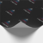 Frohe Weihnachten mit Russland-Flagge Geschenkpapier (Ecke)