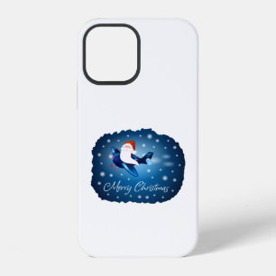 Frohe Weihnachten mit Santa iPhone 12 Hülle