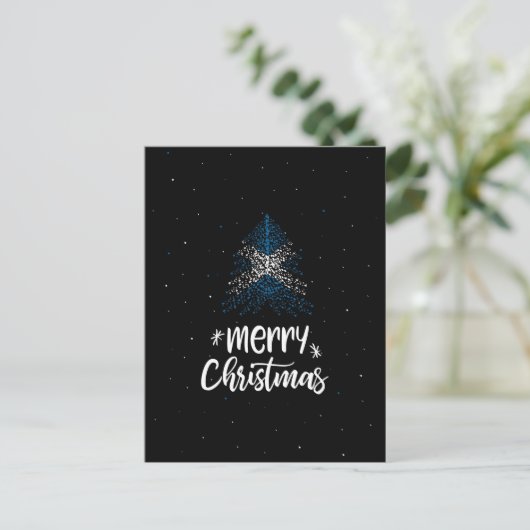 Frohe Weihnachten mit schottischer Flagge (Stehend Vorderseite)