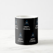 Frohe Weihnachten mit schottischer Flagge Kaffeetasse (Mittel)