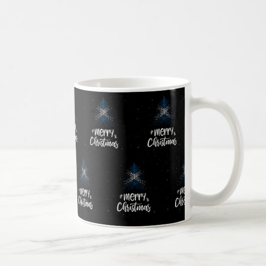 Frohe Weihnachten mit schottischer Flagge Kaffeetasse (Rechts)