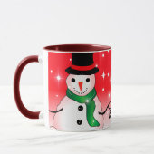 Frohe Weihnachten mit Snowman auf Best Boss Ever Tasse (Links)