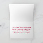 Frohe Weihnachten mit Snowman Card (Innenseite)
