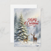 Frohe Weihnachten mit Stag und Deer (Vorne/Hinten)