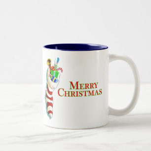 Frohe Weihnachten mit Strumpf Tasse