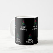 Frohe Weihnachten mit Südafrika-Flagge Kaffeetasse (Vorderseite Links)