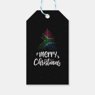 Frohe Weihnachten mit Südafrikanischer Flagge Geschenkanhänger