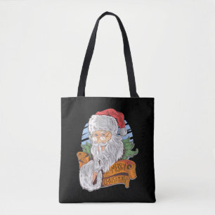 Frohe Weihnachten mit Vintagem Weihnachtsmann Tasche