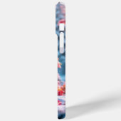 Frohe Weihnachten mit Weihnachten  Case-Mate iPhone Hülle (Rückseite / Links)