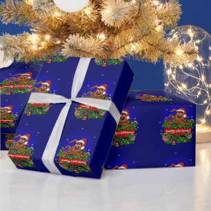 Frohe Weihnachten mit Weihnachten Geschenkpapier