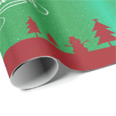 Frohe Weihnachten mit Weihnachten Geschenkpapier (Rolleneckpunkt)