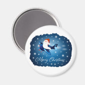 Frohe Weihnachten mit Weihnachten Magnet (Vorderseite/Rückseite)