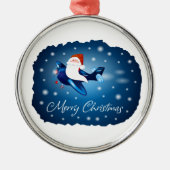 Frohe Weihnachten mit Weihnachten Ornament Aus Metall (Vorne)