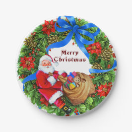 Frohe Weihnachten mit Weihnachten Pappteller