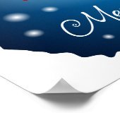 Frohe Weihnachten mit Weihnachten Poster (Ecke)