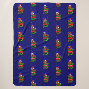 Frohe Weihnachten mit Weihnachts-Rabbit Sherpadecke