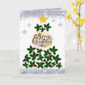 Frohe Weihnachten mit Weihnachtsbaum Karte (Gelbe Blume)