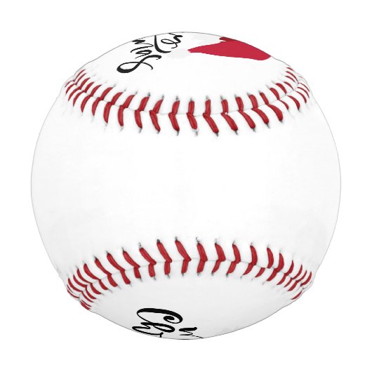 Frohe Weihnachten mit Weihnachtsmannmütze auf dem Baseball (Rückseite)