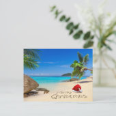 Frohe Weihnachten mit Weihnachtsmannmütze in den T (Stehend Vorderseite)