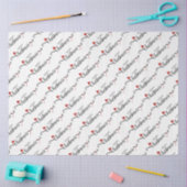 Frohe Weihnachten mit Weihnachtsmannmützen und Can Seidenpapier (Basteln)