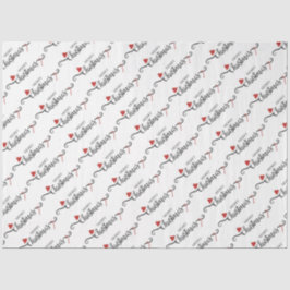 Frohe Weihnachten mit Weihnachtsmannmützen und Can Seidenpapier