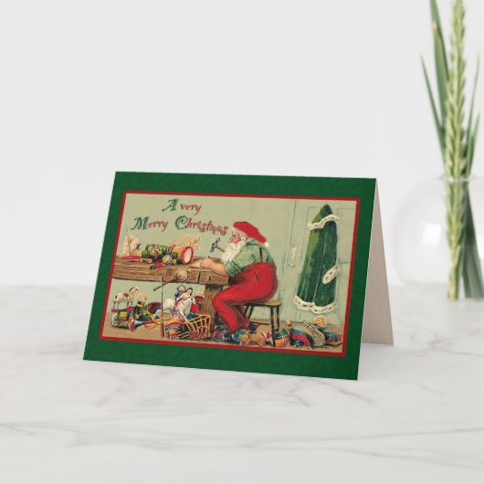 Frohe Weihnachten mit Weihnachtswerkstatt (Vorderseite)