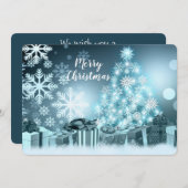 Frohe Weihnachten mit Zitat (Vorne/Hinten)