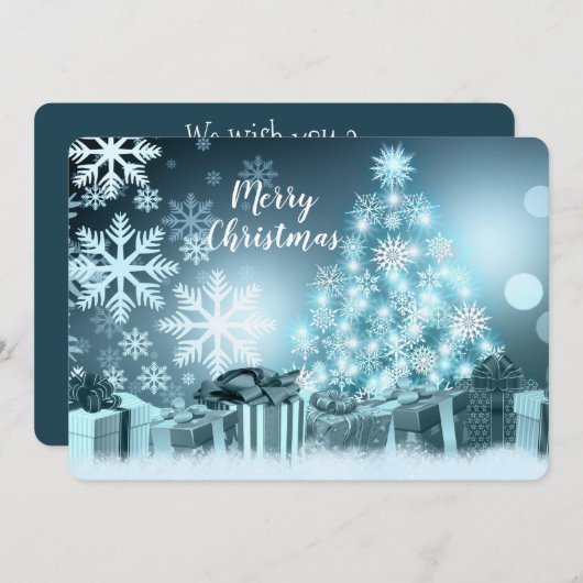 Frohe Weihnachten mit Zitat (Vorne/Hinten)