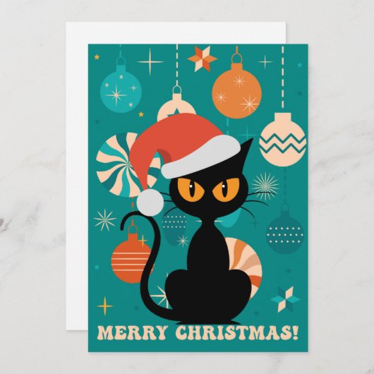 Frohe Weihnachten Mitte des Jahrhunderts Moderne K (Vorne/Hinten)