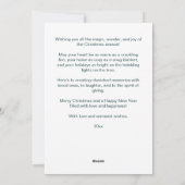 Frohe Weihnachten Mitte des Jahrhunderts Retrogrün (Rückseite)