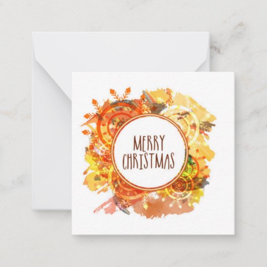 Frohe Weihnachten Mitteilungskarte (Vorderseite)